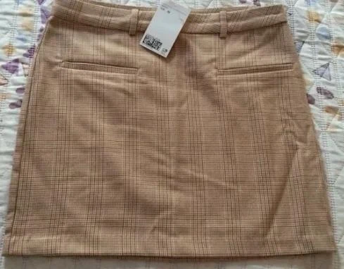 Beige plaid miniskirt - Size XXS / 32 – photo 3